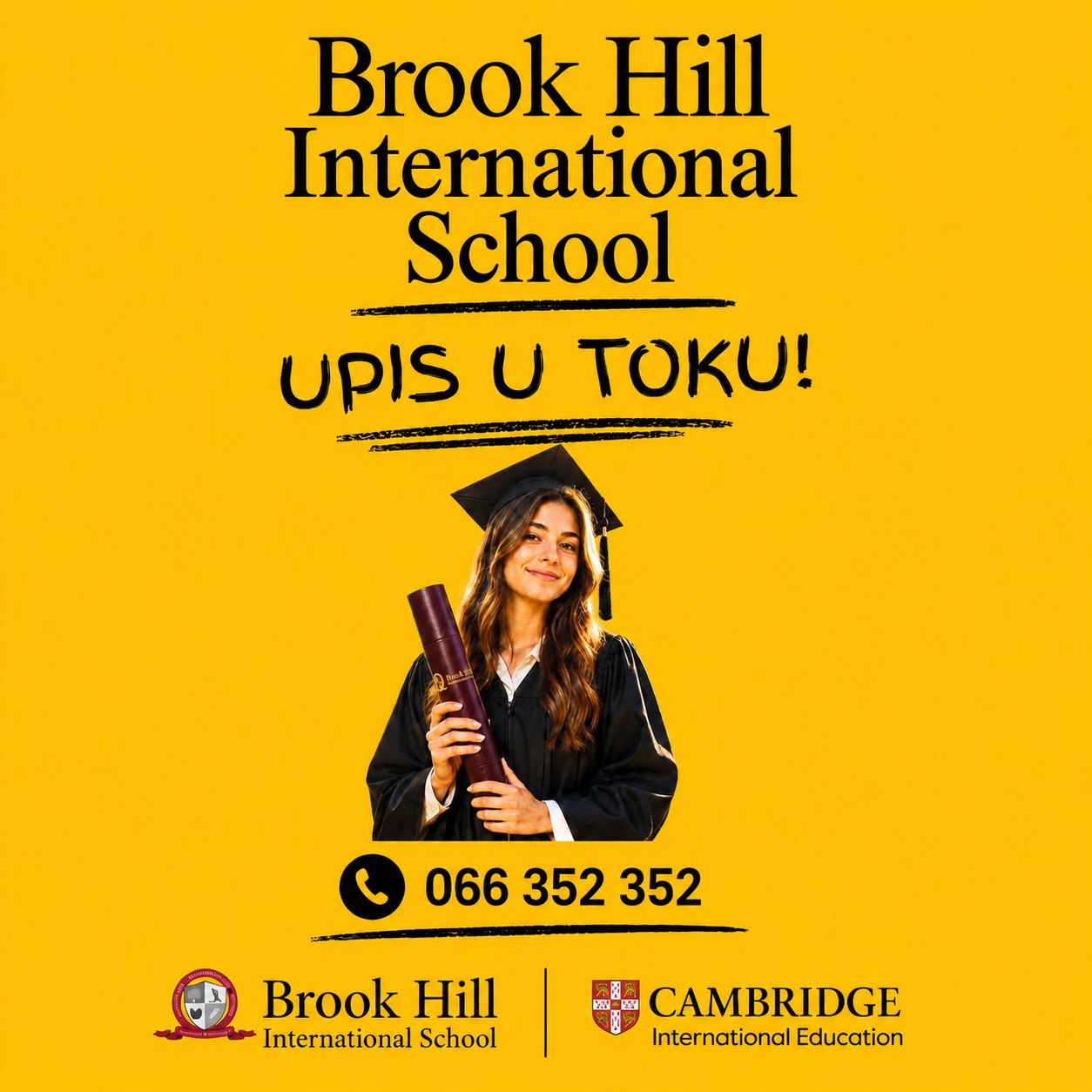 Budućnost vašeg deteta počinje pravim izborom 🎓
U Brook Hill International School, Cambridge program, nastava na engleskom jeziku i individualni pristup stvaraju mnogo više od akademskog uspeha — razvijaju samopouzdanje, odgovornost i sposobnost da dete uspe u svetu koji se stalno menja.
🌍 Od vrtića do gimnazije. Upis za školsku 2026/2027 je u toku!
📞 066 352 352
Zakažite obilazak i napravite prvi korak ka budućnosti svog deteta.
#InternationalSchoolBelgrade
#CambridgeProgrammeBelgrade
#InternationalSchool
#Upis2026
#BrookHillInternationalSchool