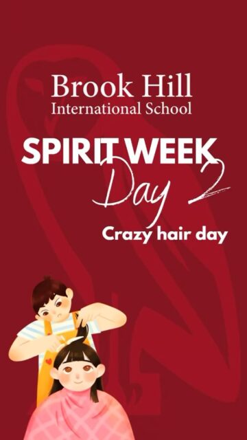 Day 2 of Spirit Week and our students showed up with the craziest hair! Who do you think did it best? #brookhillinternationalschool #spiritweek #crazyhairday