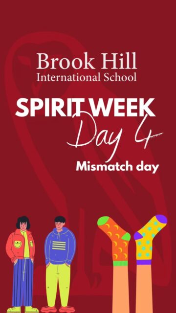 Day 4 of Spirit Week and it's almost over! Today has been quite a challenge for some, but we think mismatch day was a success! #SpiritWeek #BrookHillInternational #SchoolSpirit